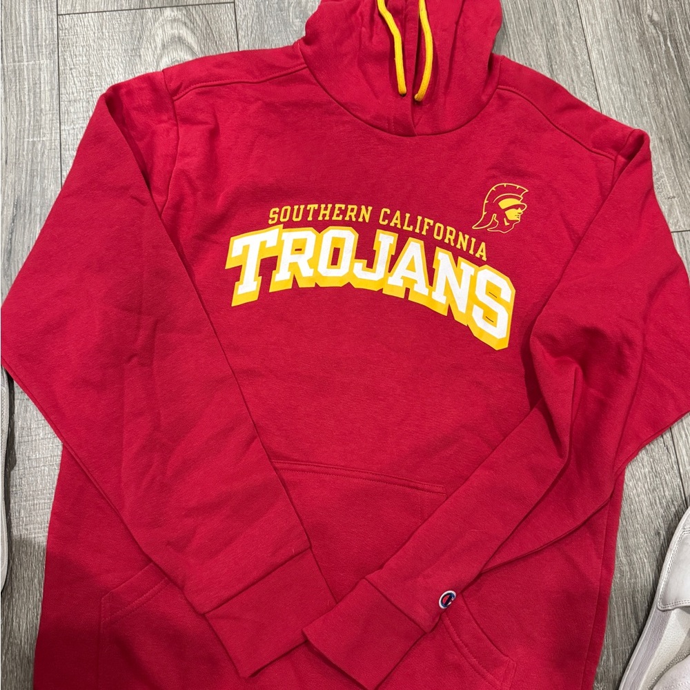 Champion Red Trojans Men's Hoodie